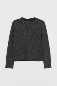 black glittery jumper