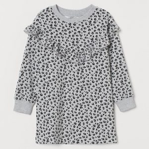 Flounced sweatshirt  dress