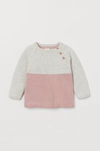 color block knitted jumper