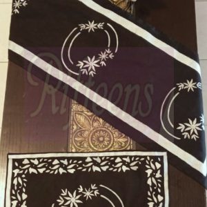 Black & Silver Screen Printed Runner