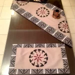 Abstract Pattern Screen Printed Mat