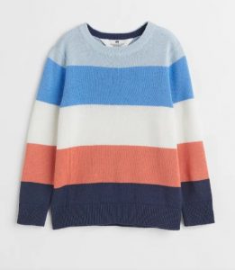 striped knitted jumper