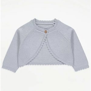 Cornflower Blue Knitted Shrug