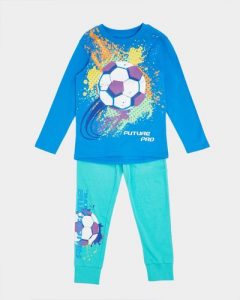 footabll cotton pjs set