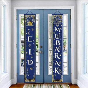 2 pc Eid Mubarak Door/Wall Banner
