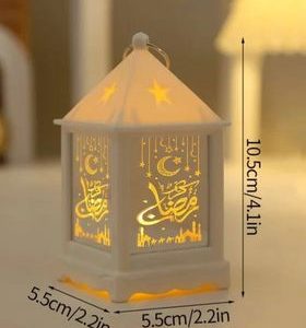 Led Square Ramadan Lantern - White