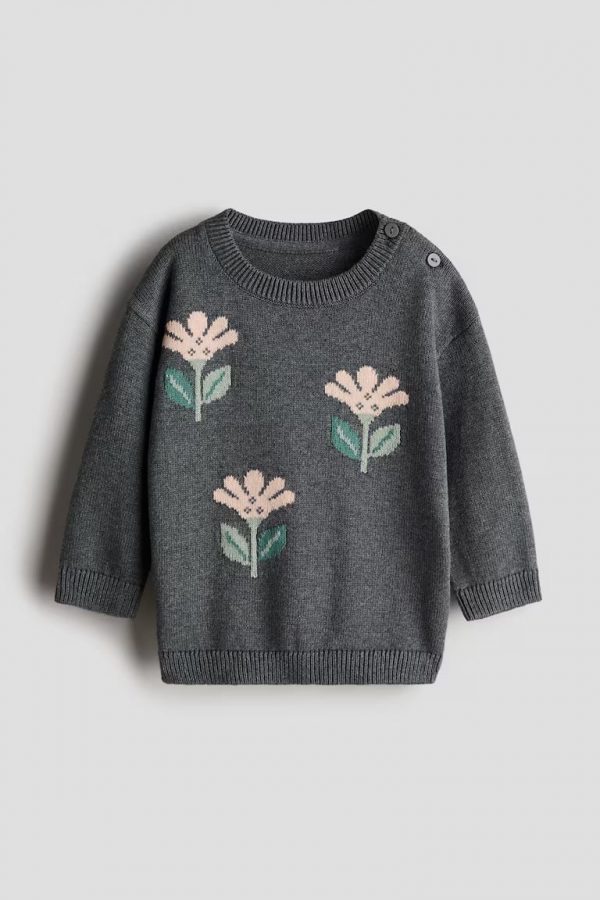 Jacquard-Knit Jumper