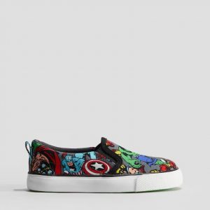 Marvel Comics Printed Slip-on Trainers