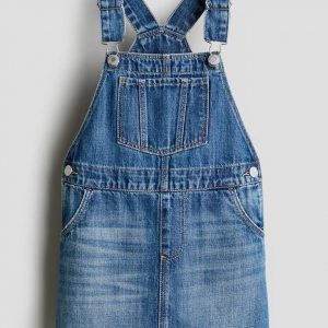 Denim Dungaree Dress