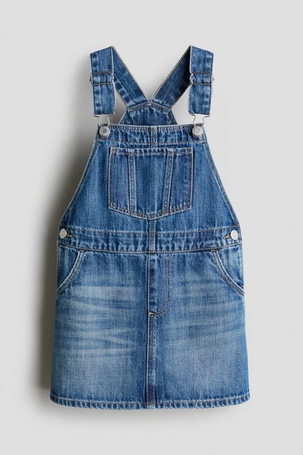 Denim Dungaree Dress