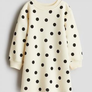 Printed Sweatshirt Dress