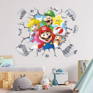 Mario Bros Wall Decal: Video Game Character Wall Sticker