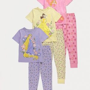 Disney Princess Short Sleeve Pyjamas 3 Pack