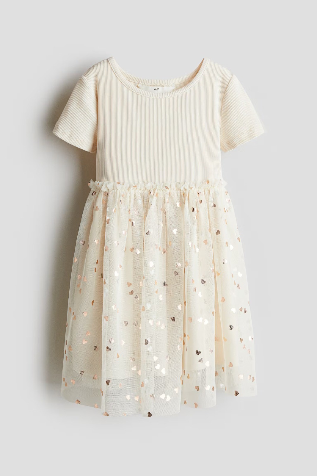 Tulle Skirt Dress - Cream