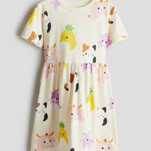 Printed Jersey Dress - Squishmallows