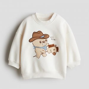 Motif-detail Sweatshirt - White