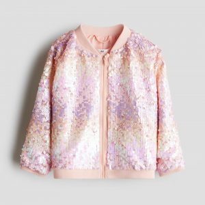 Sequined Bomber Jacket