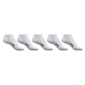 Slazenger 5 pk Trainer Socks - White