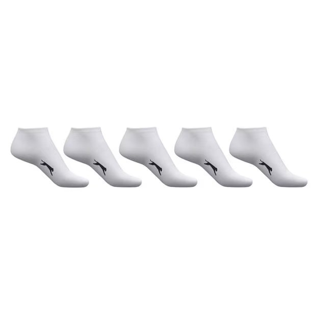 Slazenger 5 pk Trainer Socks - White
