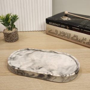 Marble Effect Oval Dish