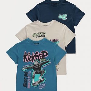 Skater Graphic T Shirts 3 Pack