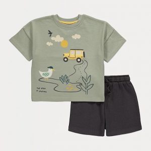 Fishing Adventure T Shirt and Shorts Outfit