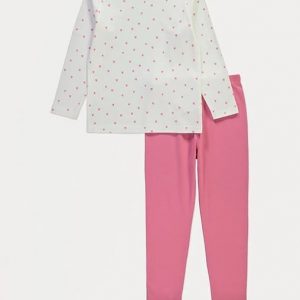 Mini Heart Long Sleeve Pyjamas