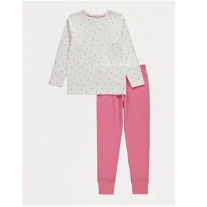 Mini Heart Long Sleeve Pyjamas