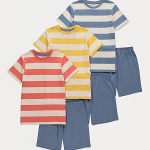 Striped Short Pyjamas 3 Pack
