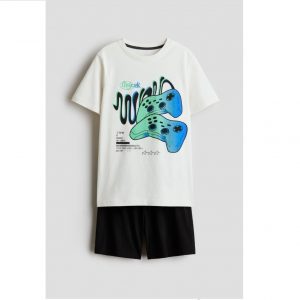 Cotton Jersey Shorts Set