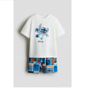 2-Piece Printed Set/White