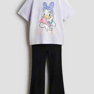 2-Pc Set Top & Flared pants