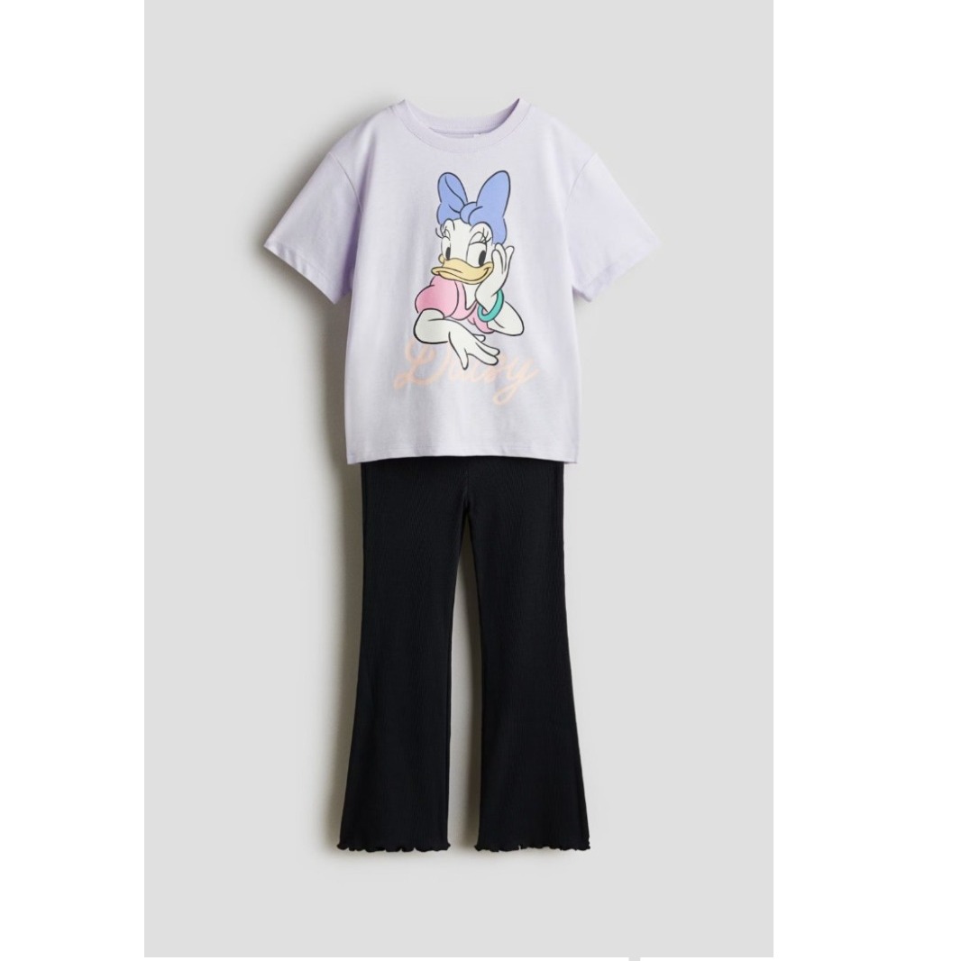 2-Pc Set Top & Flared pants
