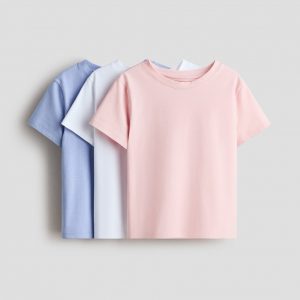 3-Pack Cotton Tops/Pink