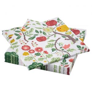 HAVSBRAXEN Paper Napkin Patterned Multicolour