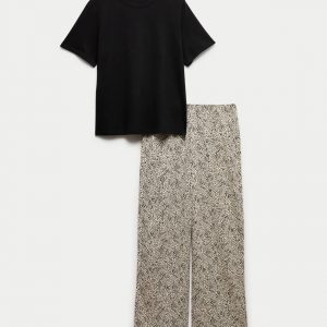 Pure Cotton Printed Pyjama Set