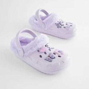 Purple Butterfly Clogs