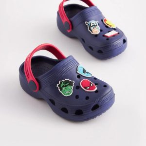 Navy Blue Marvel Clogs