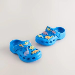 Blue Dinosaur Character Clogs