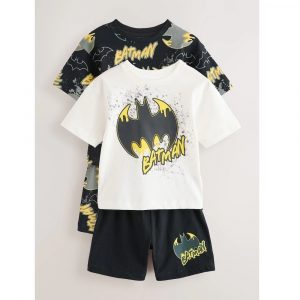 Black/Ecru Batman Short Pyjamas 2 Pack