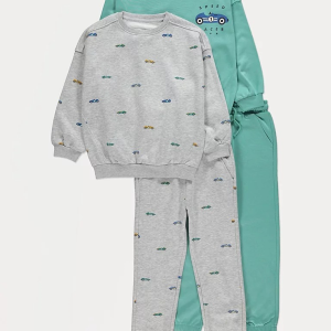 Race Car Sweatshirt & Joggers Outfit 2 Pack