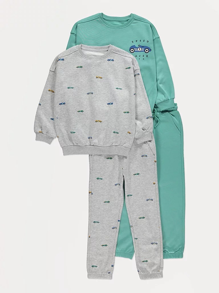 Race Car Sweatshirt & Joggers Outfit 2 Pack