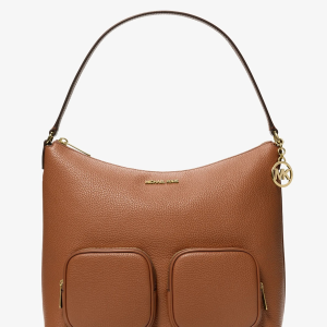 Merritt Large Pebbled Leather Cargo Shoulder Bag
